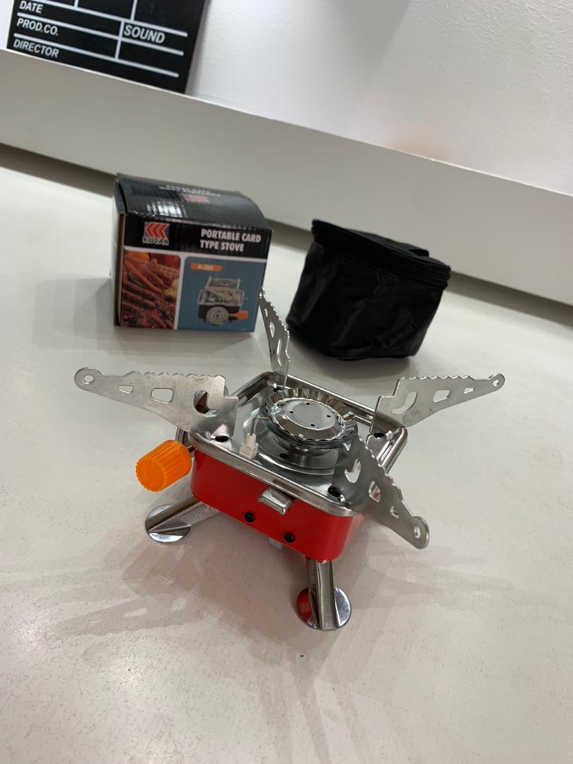 Mini réchaud à gaz pliable en métal pour camping – موقد غاز محمول